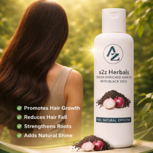 onion hair oil for hair growth with black seed