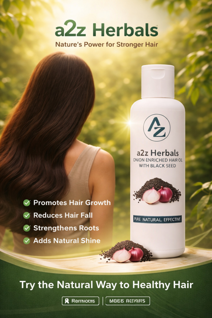 A2Z Herbal Onion Oil for Hair Growth 1 onion hair oil for hair growth with black seed