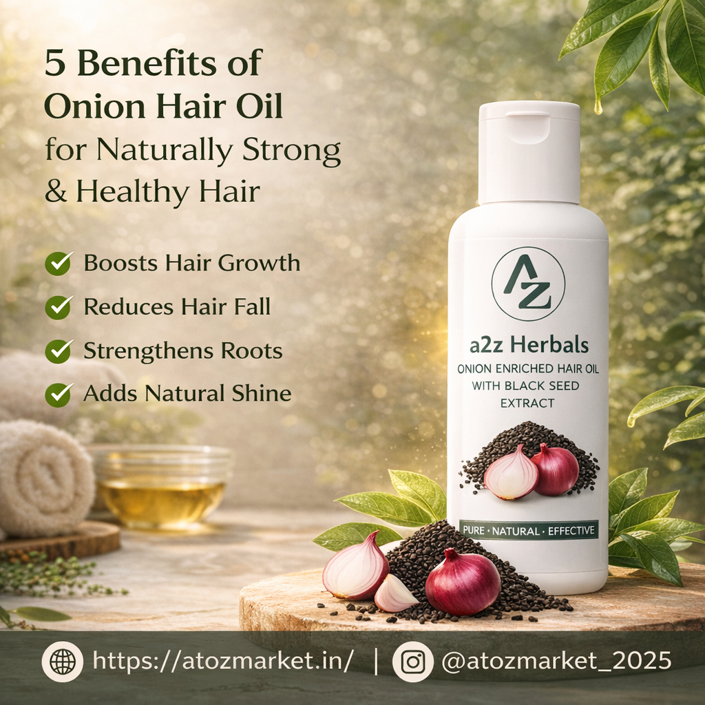 A2Z Herbal Onion Oil for Hair Growth 2 onion hair oil for hair growth with black seed
