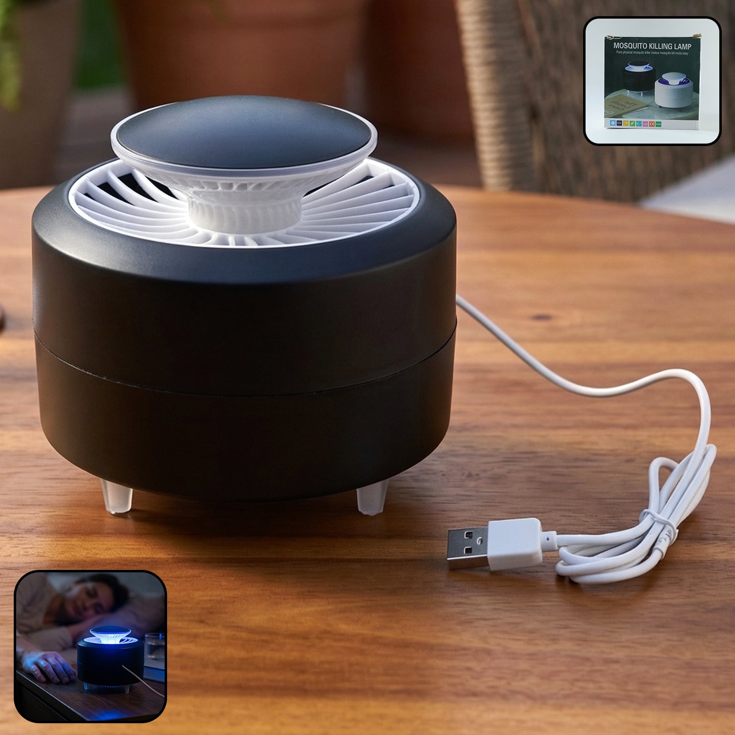 Electric Mosquito Killer Lamp USB Powered Mosquito Trap Night Lamp (1 Pc) 3 Electric Mosquito Killer Lamp USB Powered Mosquito Trap Night Lamp (1 Pc) - Image 3