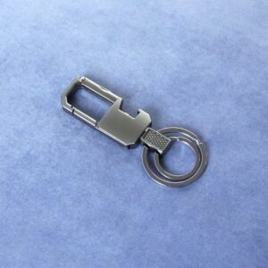 Premium Metal Key Holder with Secure and Stylish Keychain (1 Pc)