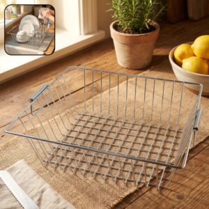 Multipurpose Stainless Steel Kitchen Sink Basket (1 Pc, 12x15 Inch)