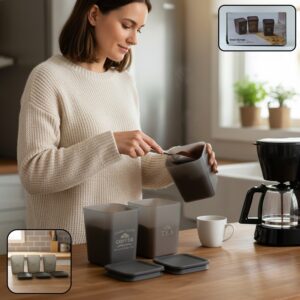 Plastic Kitchen Storage Container Set (3 Pc Set)