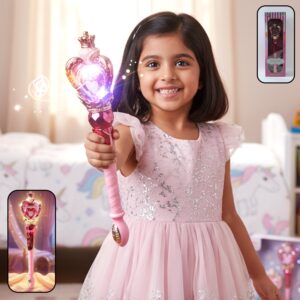 Princess Magic Light Wand Toy for Kids (1 Pc, Battery Not Included)