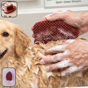 Premium Plastic Pet Bath Brush Soft Grooming Scrubber (1 Pc)