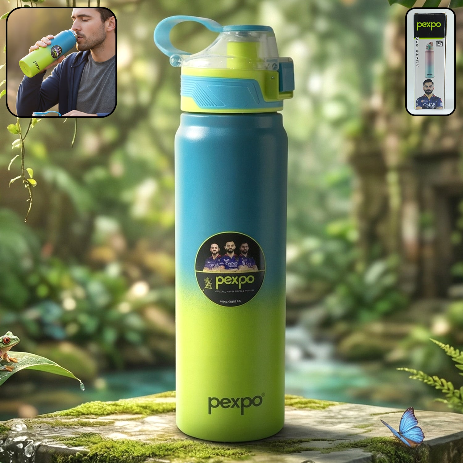 Pexpo Amaze Hot & Cold Insulated Stainless Steel Water Bottle 800 ML 1 Pexpo Amaze Hot & Cold Insulated Stainless Steel Water Bottle 800 ML