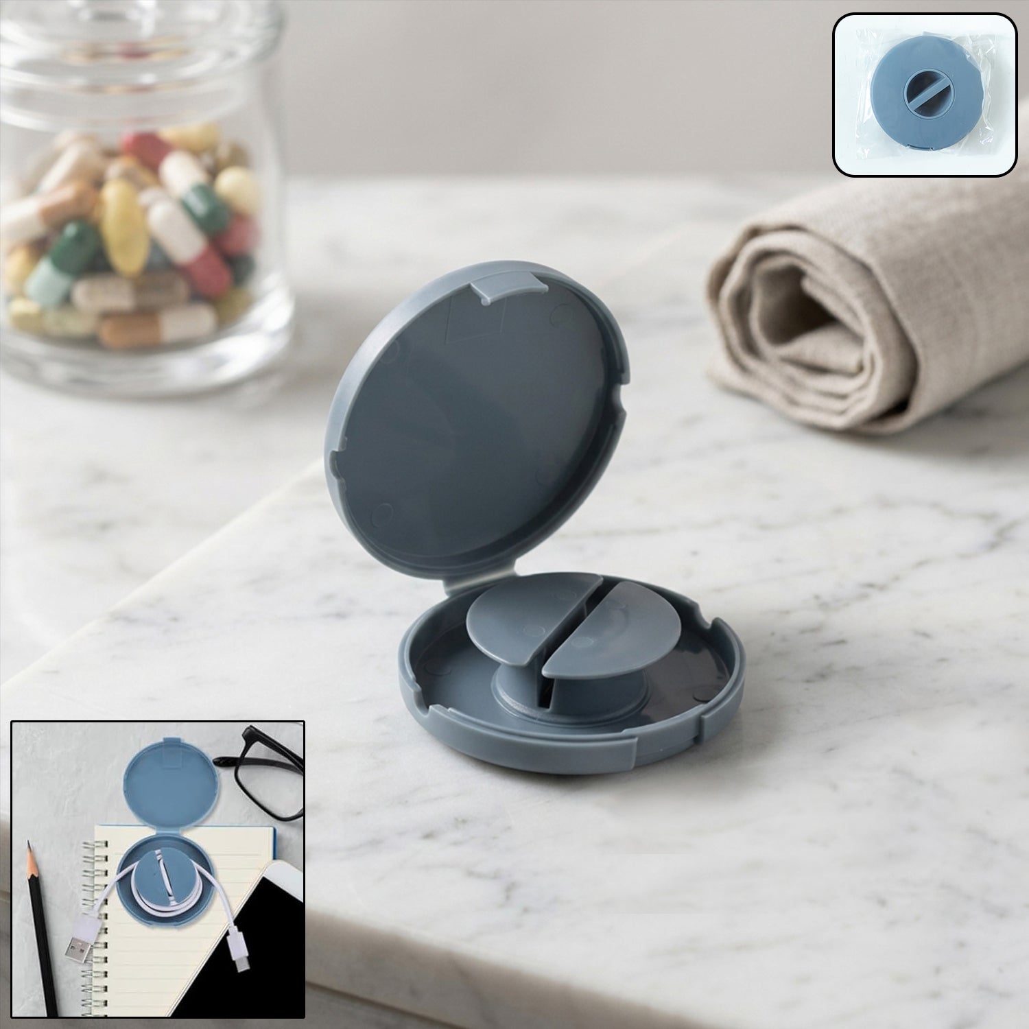 Compact Plastic Cable Organizer Case (1 Pc) 1 Compact Plastic Cable Organizer Case (1 Pc)