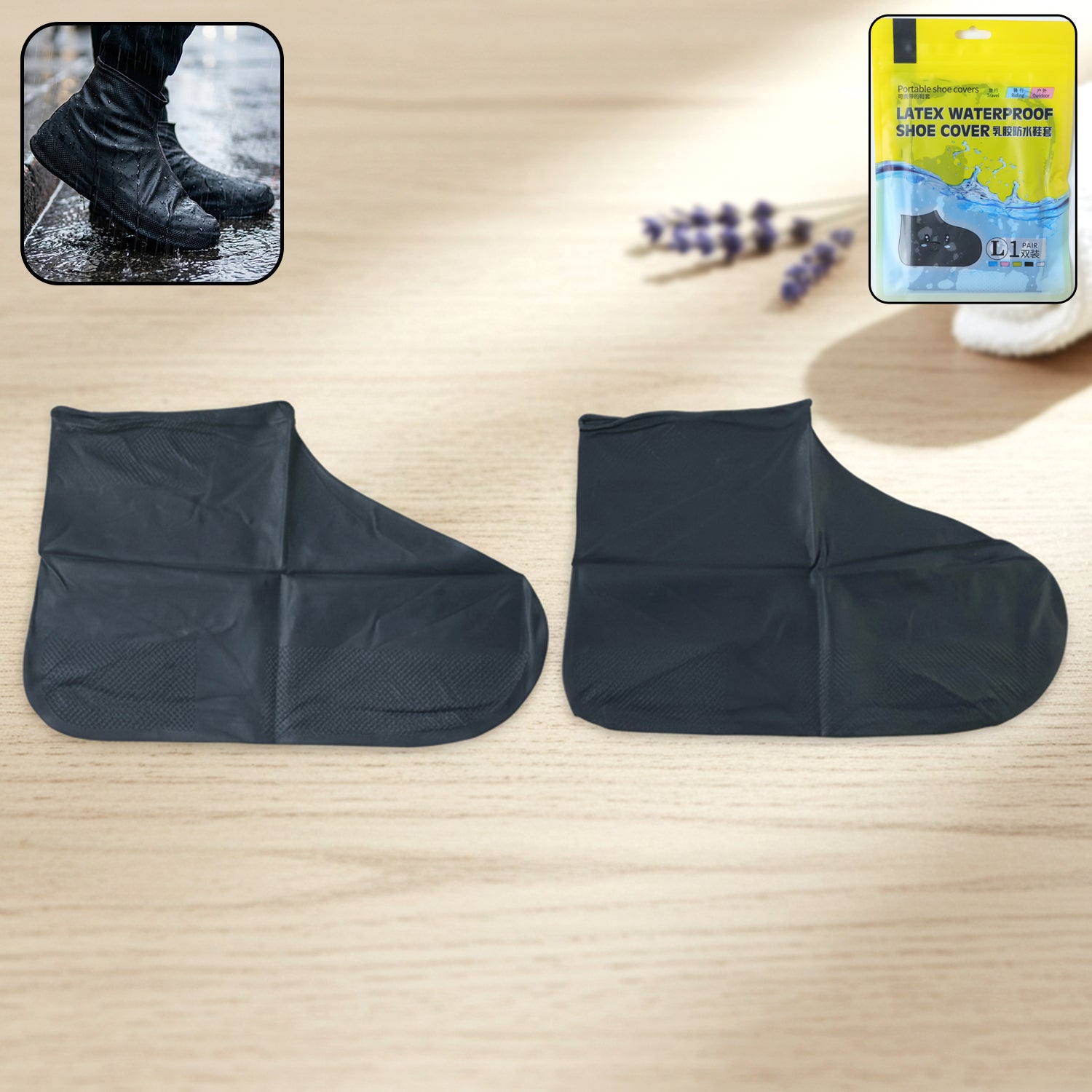 Waterproof Silicone Shoe Cover (1 Pair Large) 1 Waterproof Silicone Shoe Cover (1 Pair Large)