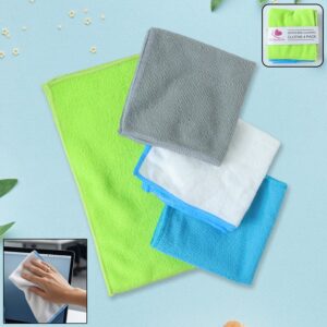 Microfiber Cleaning Cloth (4 Pc Set, 28x29 Cm)