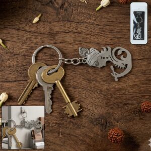 Premium Metal Krishna Face Keychain 1 Pc