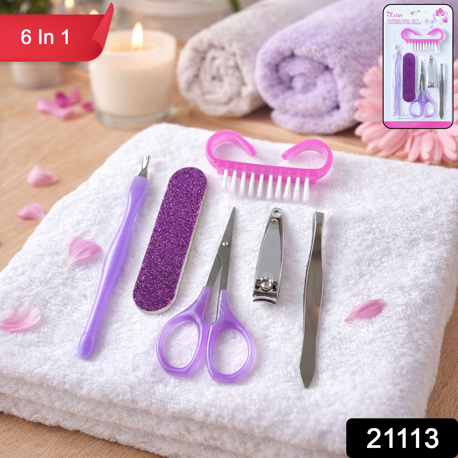 6 In 1 Manicure Pedicure Nail Care Kit (1 Set) 2 6 In 1 Manicure Pedicure Nail Care Kit (1 Set) - Image 2