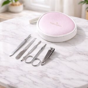 5 in 1 Manicure Pedicure Grooming Kit Nail Care Set With Storage Case