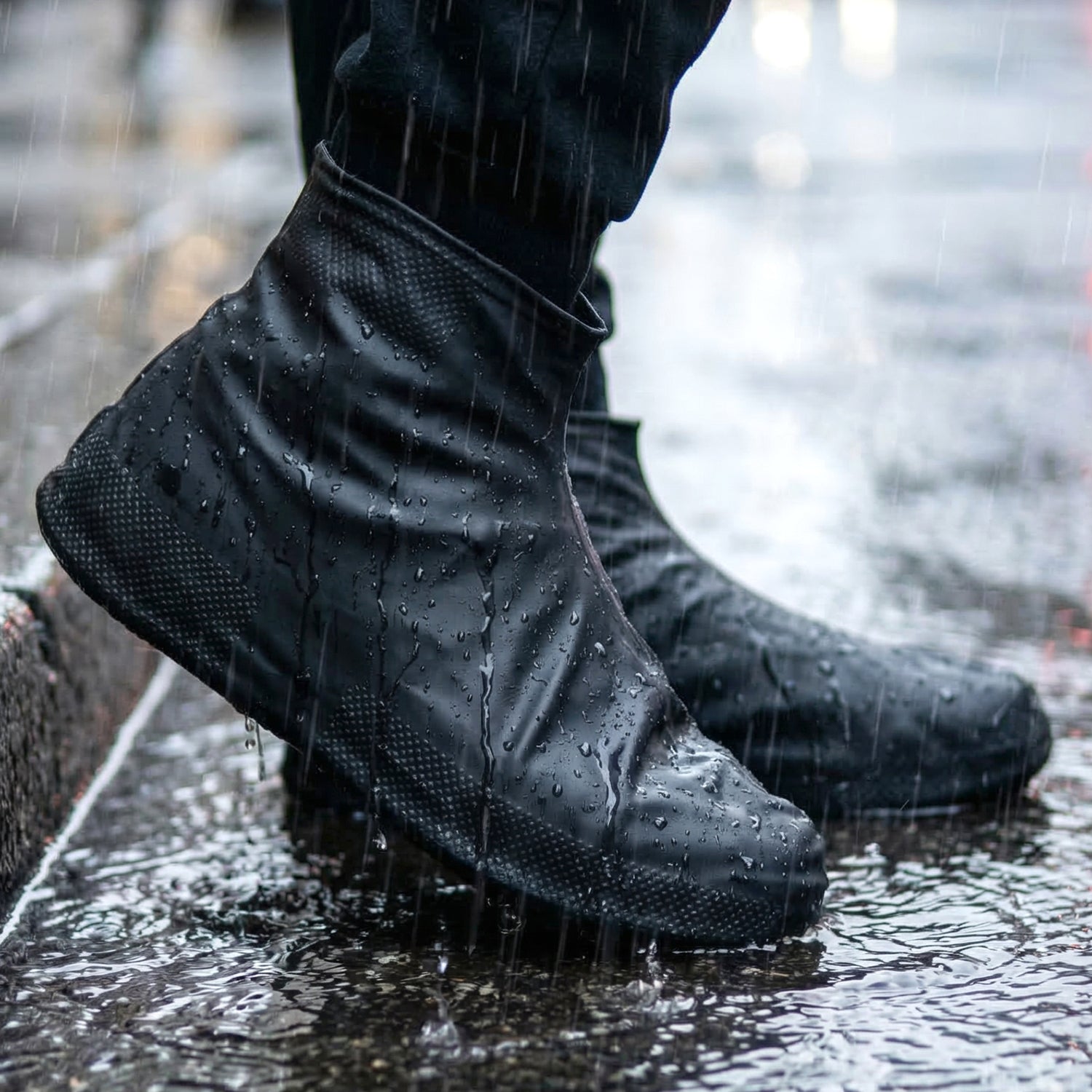 Waterproof Silicone Shoe Cover (1 Pair Large) 3 Waterproof Silicone Shoe Cover (1 Pair Large) - Image 3