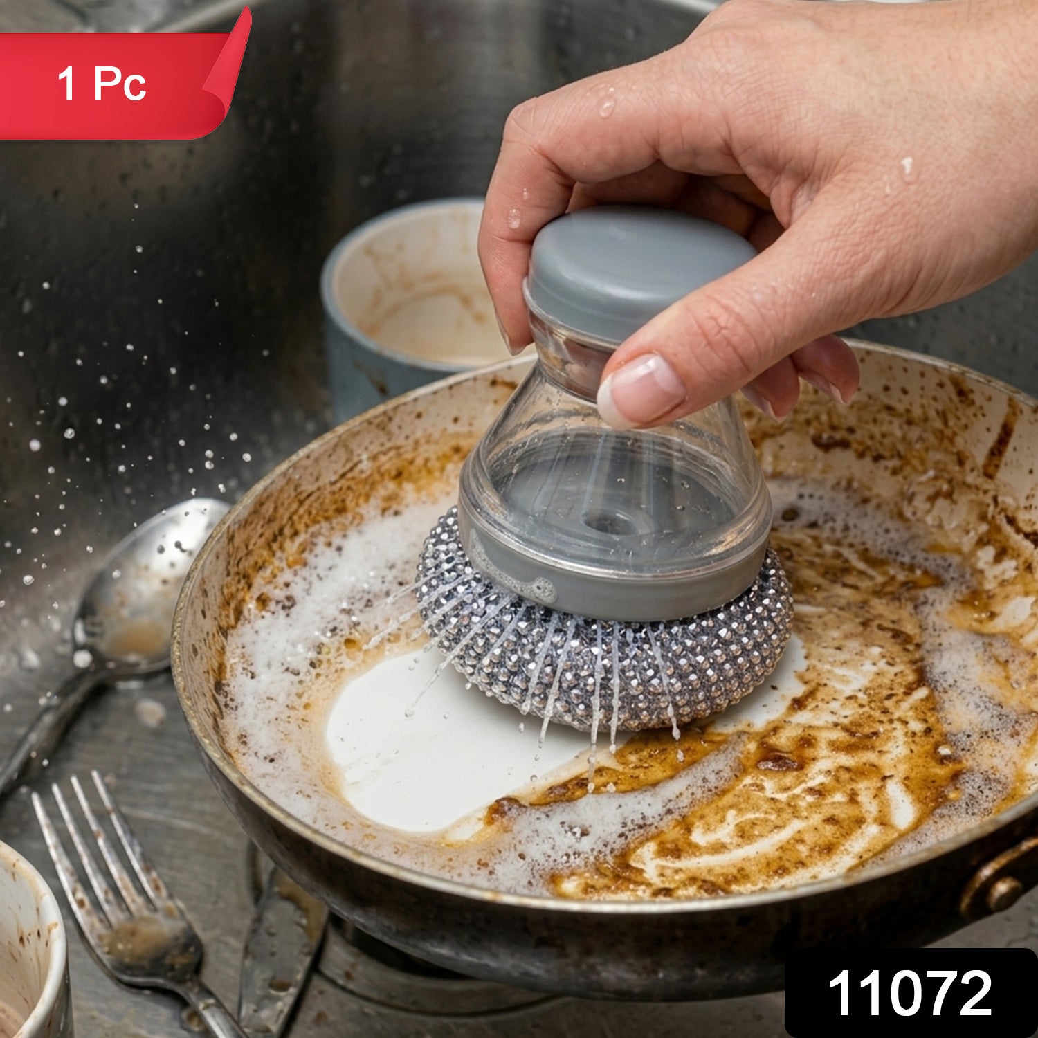 Liquid Dispensing Dish Cleaning Brush 1 Pc 2 Liquid Dispensing Dish Cleaning Brush 1 Pc - Image 2