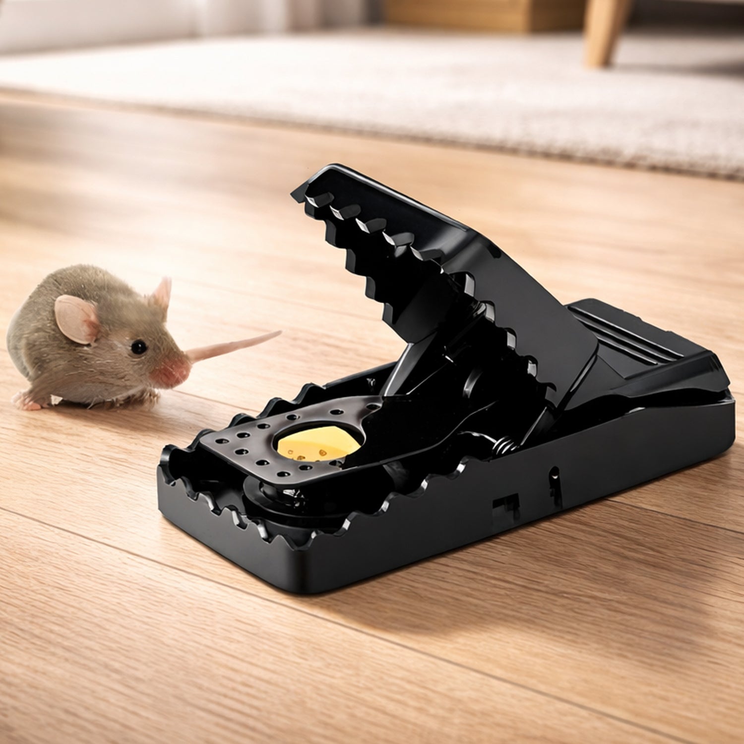 Plastic Heavy Duty Big Mouse Trap (1 Pc) 1 Plastic Heavy Duty Big Mouse Trap (1 Pc)