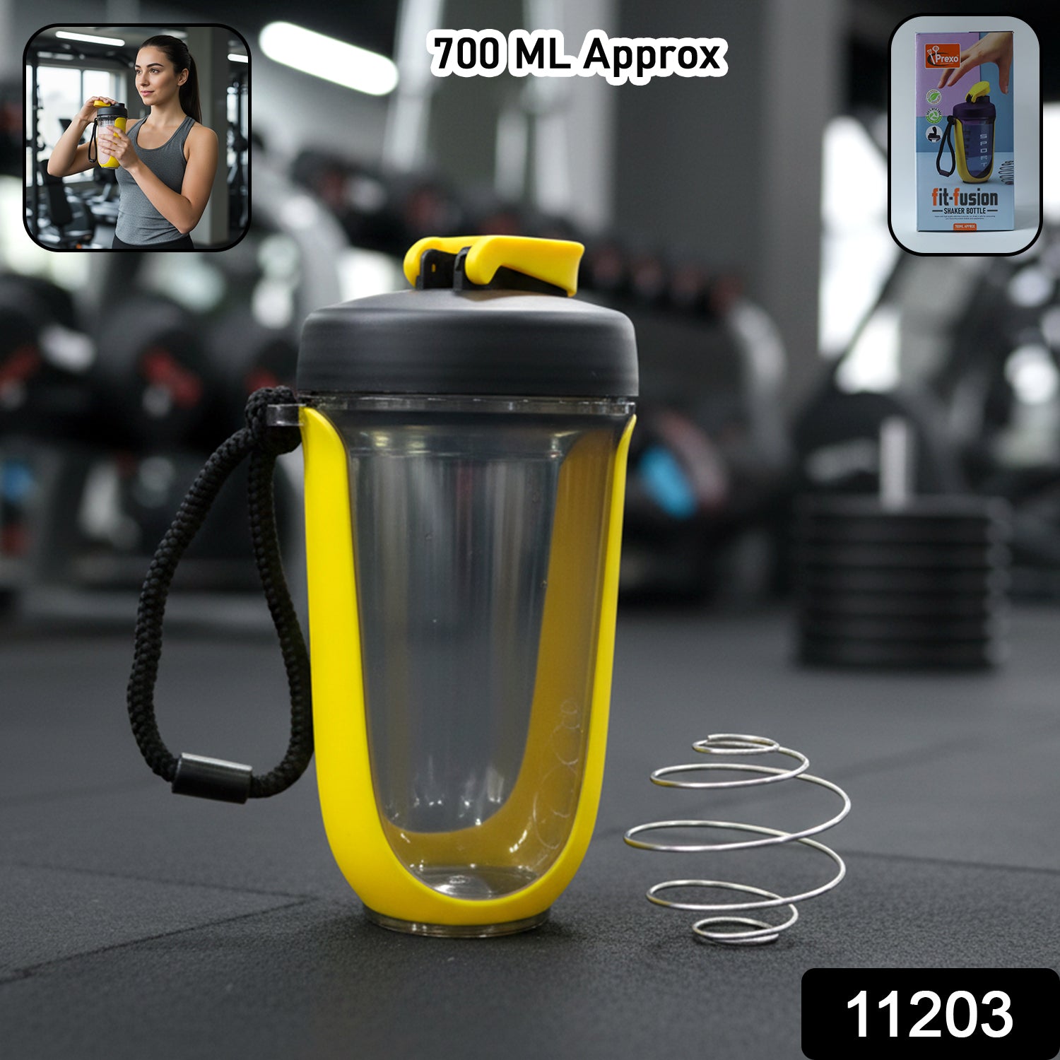 Prexo Fit-Fusion Shaker Bottle (1 Pc, 700 ML Approx) 2 Prexo Fit-Fusion Shaker Bottle (1 Pc, 700 ML Approx) - Image 2