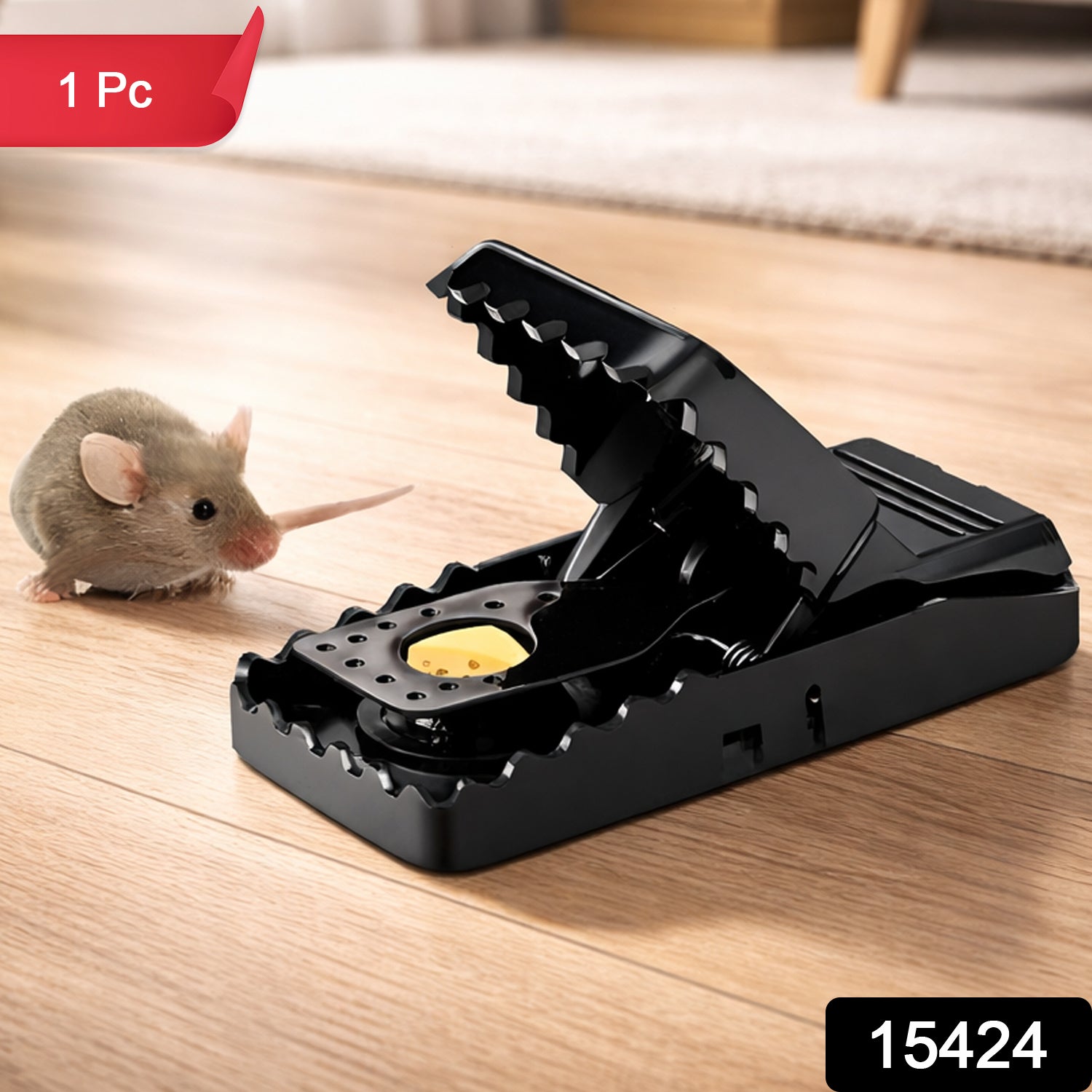 Plastic Heavy Duty Big Mouse Trap (1 Pc) 2 Plastic Heavy Duty Big Mouse Trap (1 Pc) - Image 2