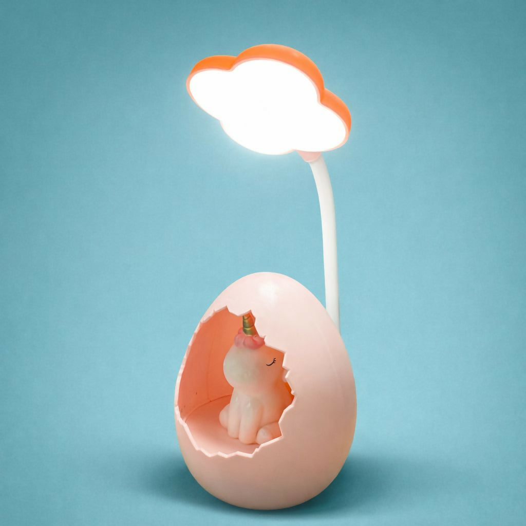 Unicorn Egg Kids Desk Lamp with LED Night Light & Flexible Neck 3 Unicorn Egg Kids Desk Lamp with LED Night Light & Flexible Neck - Image 3
