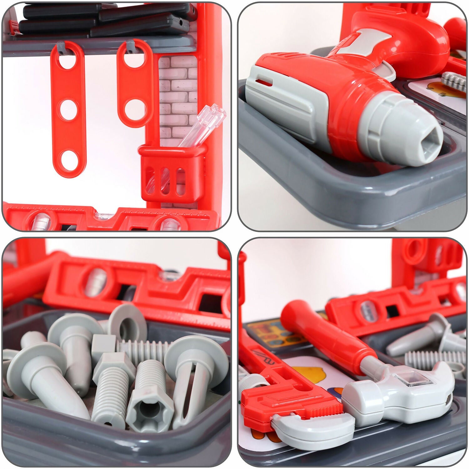 Aditi Big Plastic Luxury Tool Trolley Kit Toy with Briefcase and Accessories for Kids 3 Aditi Big Plastic Luxury Tool Trolley Kit Toy with Briefcase and Accessories for Kids - Image 3