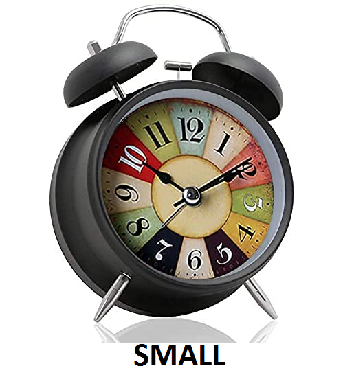 Small Black Bell Clock 1 Small Black Bell Clock