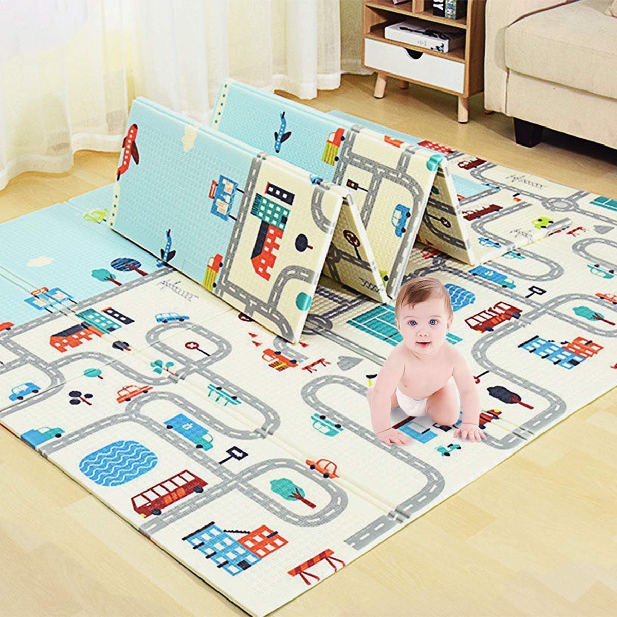 2 FOLD BABY FLOOR MAT 1.5*2MT 1 2 FOLD BABY FLOOR MAT 1.5*2MT