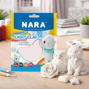 NARA Air Dry Light Clay for Kids Creative Sculpting and DIY Craft Activity