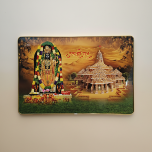 Shree Ram Mandir Ayodhya Temple Devotional Wall Art Frame Home Decor