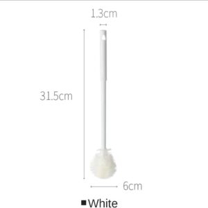 white Multifunctional Soft Silicone Bottle Brush Flexible