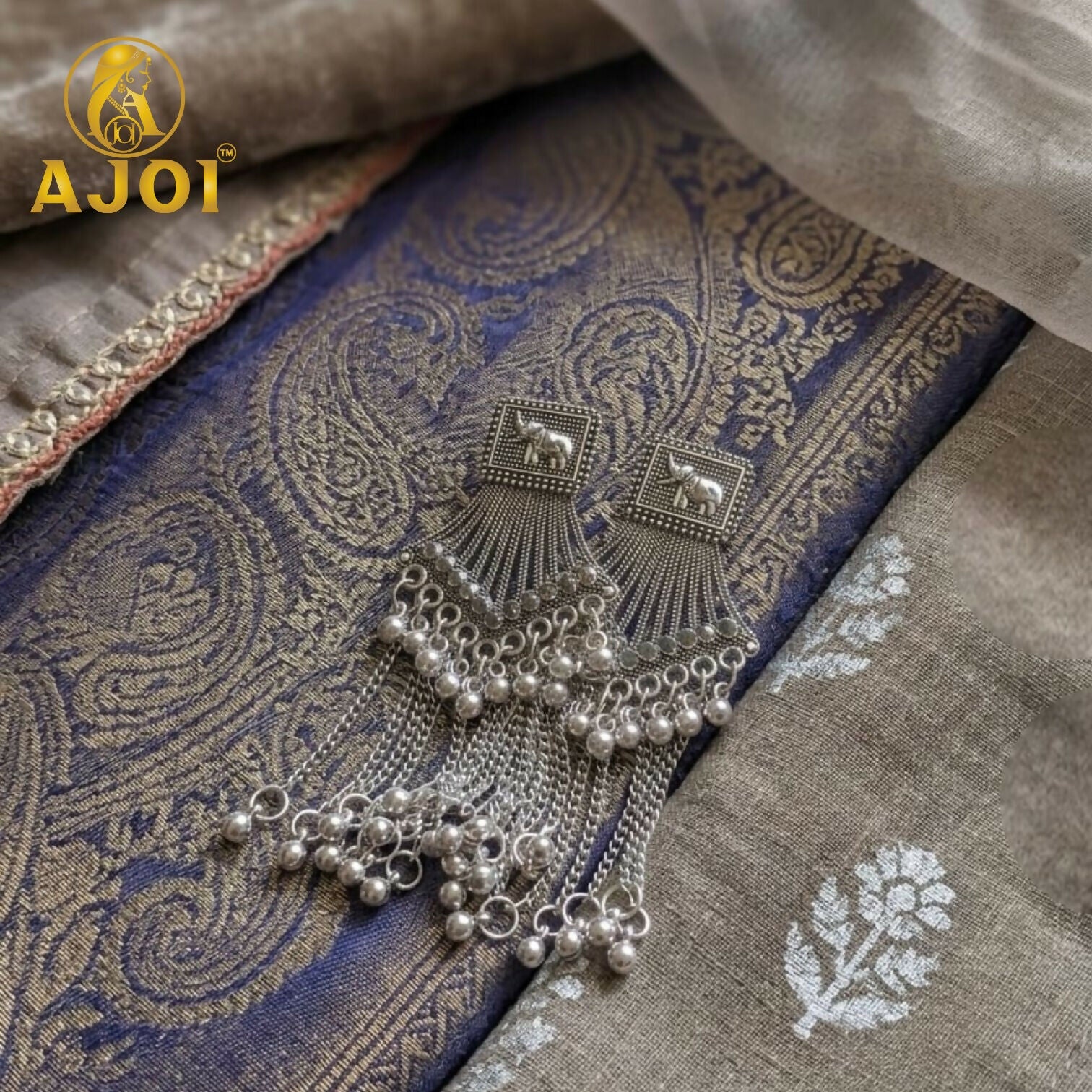 Heritage Silver Elephant Earrings 1 Heritage Silver Elephant Earrings