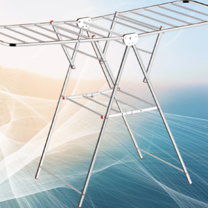 Foldable Stainless Steel Clothes Drying Rack | Single Layer | Rust-Resistant | 150 x 76 x 102 cm | Heavy-Duty