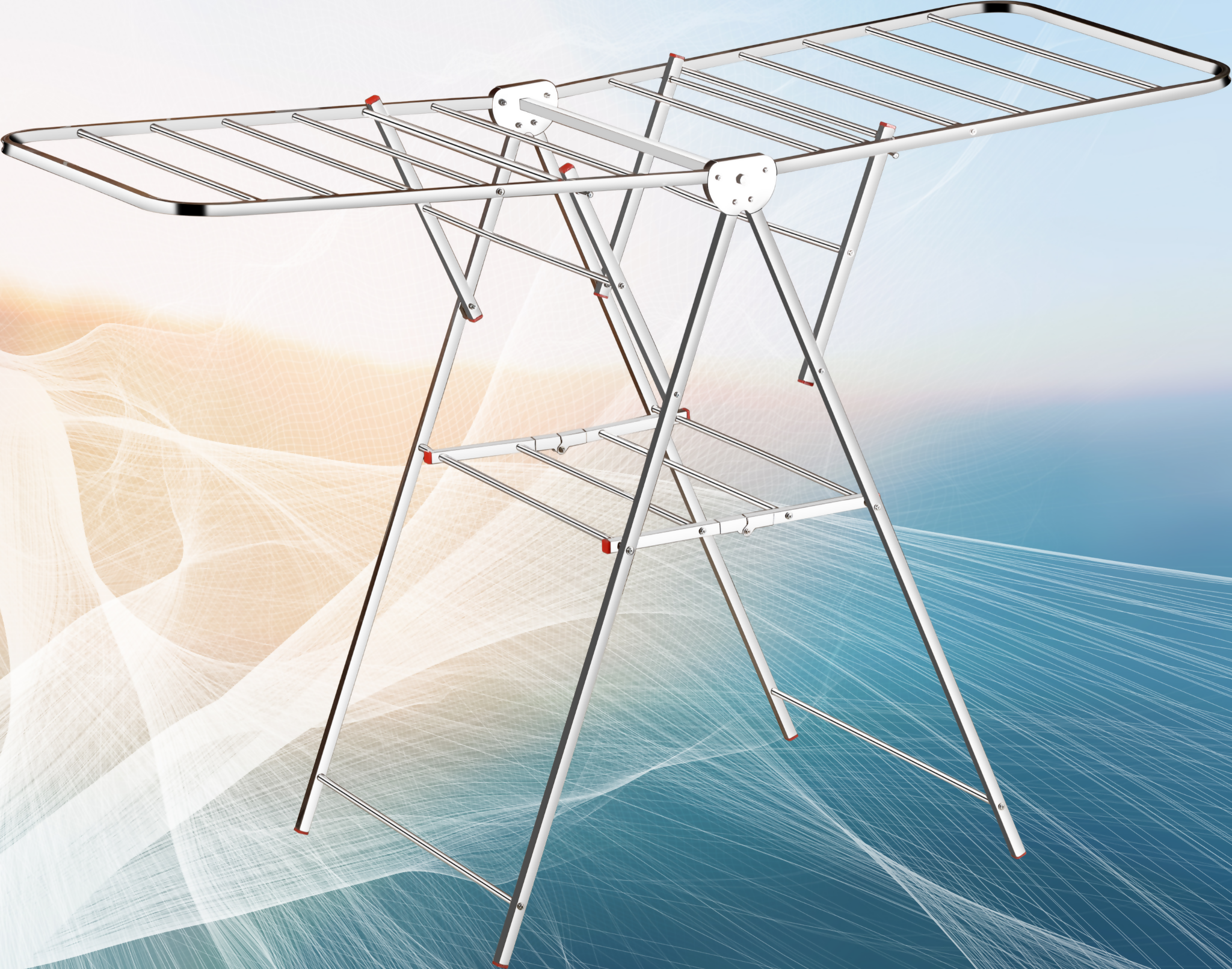 Foldable Stainless Steel Clothes Drying Rack | Single Layer | Rust-Resistant | 150 x 76 x 102 cm | Heavy-Duty 1 Foldable Stainless Steel Clothes Drying Rack | Single Layer | Rust-Resistant | 150 x 76 x 102 cm | Heavy-Duty