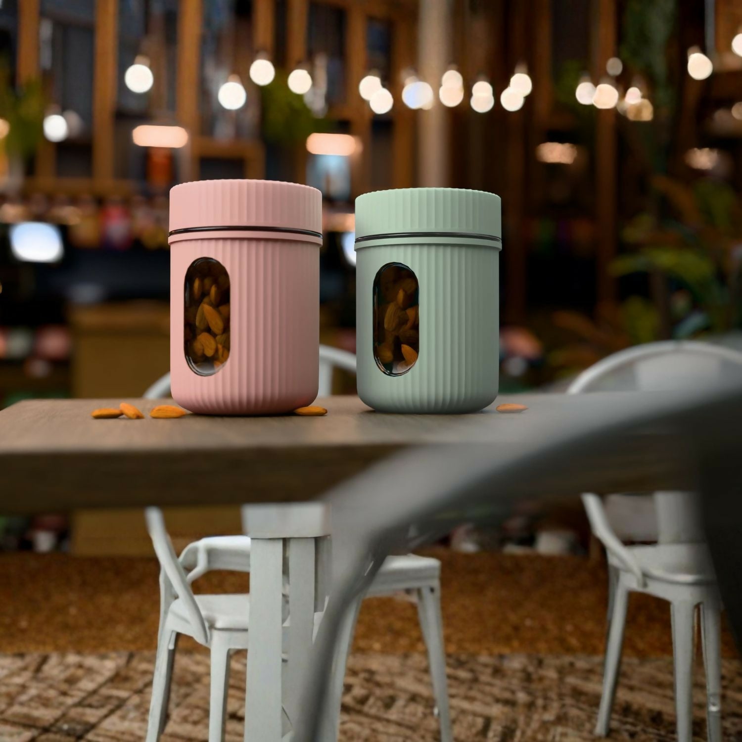 Window Storage Container Kitchen Airtight Food Storage Box 650ML (Set of 2) 2 Window Storage Container Kitchen Airtight Food Storage Box 650ML (Set of 2) - Image 2