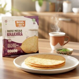 Naasta Baasta Cheese Masala Khakhra – Crispy Ready to Eat Cheese Flavoured Snack (200 Gm)