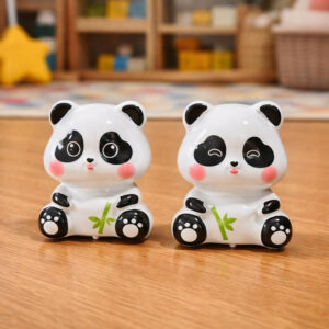 Cute Panda Pull Back Toy Car for Kids Fun Mini Cartoon Toy