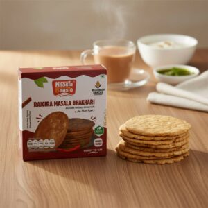 Naasta Baasta Rajgira Masala Bhakhari – Premium Millet Based Ready to Eat Crispy Indian Snack (200 Gm)