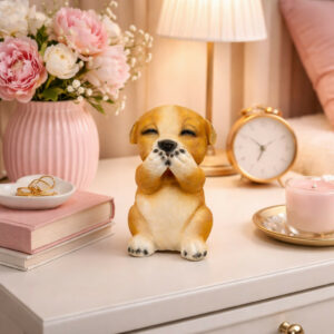 Cute Puppy Dog Showpiece Decorative Figurine for Home & Desk Decor