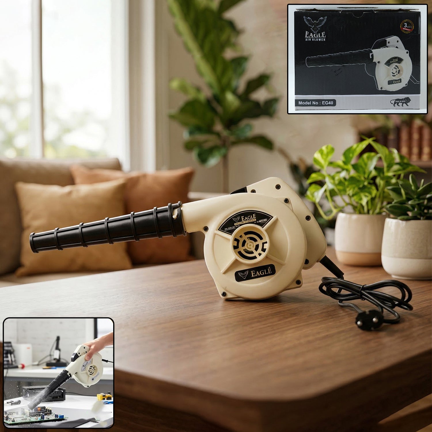 Eagle Electric Air Blower EG40 (500W 1 Pc) 1 Eagle Electric Air Blower EG40 (500W 1 Pc)