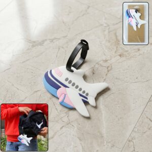 Airplane Shape Travel Identification Luggage Bag Tag (1 Pc)