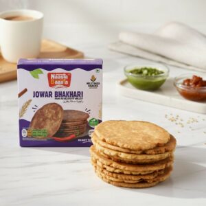 Naasta Baasta Jowar Bhakhari – Millet Based Ready to Eat Crispy Indian Snack (200 Gm)