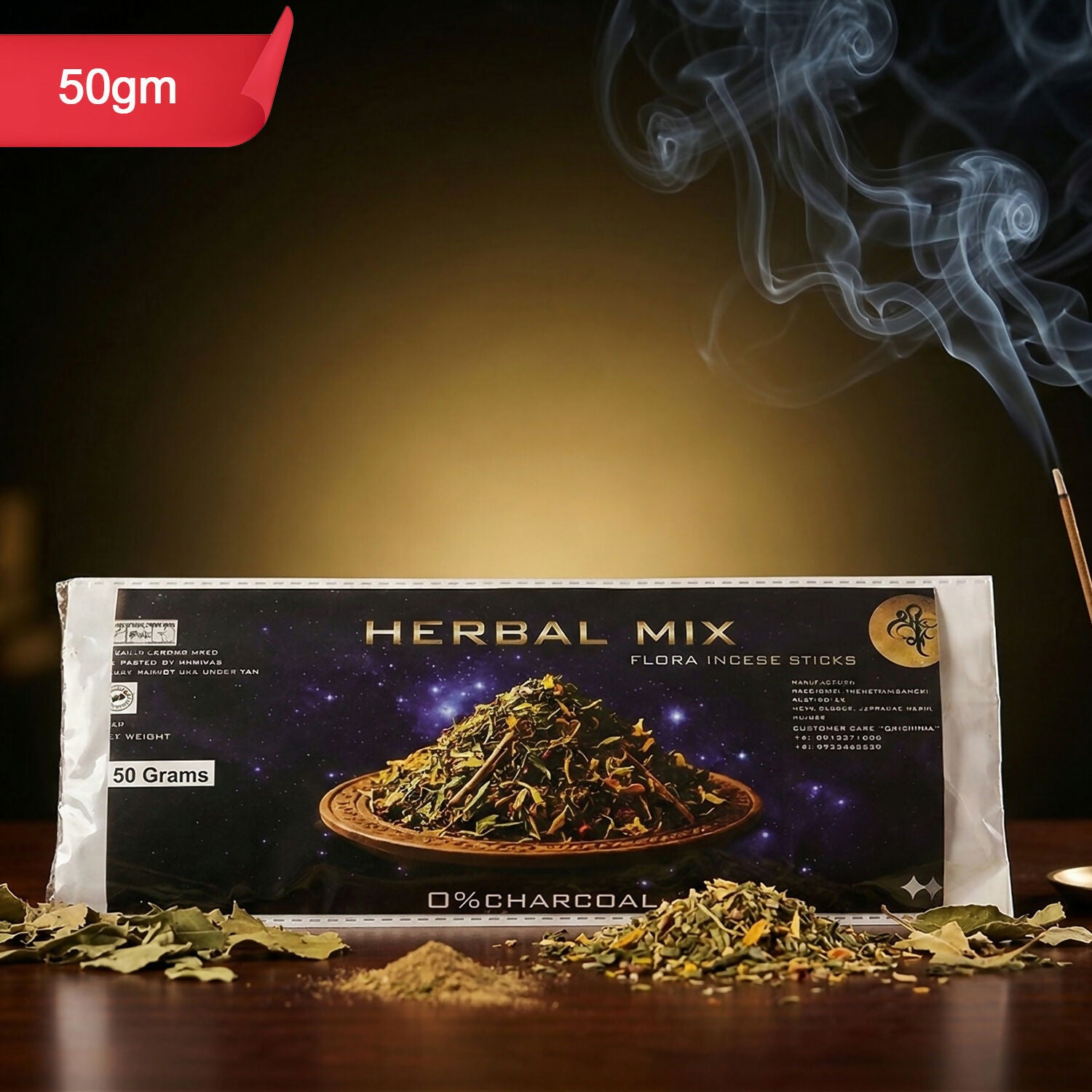 Herbal Mix Flora Incense Sticks Natural Aromatic Blend for Home, Meditation & Puja 1 Herbal Mix Flora Incense Sticks Natural Aromatic Blend for Home, Meditation & Puja