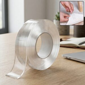 Heavy Duty Transparent Double Sided Nano Adhesive Tape 70x25mm 1 Pc