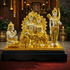 Ram Darbar Idol Set Decorative Showpiece for Home Temple (Mix Design)
