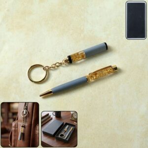 Premium 2 In 1 Keychain and Pen Combo Gift Set