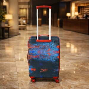 Novex Marvel Spiderman Red Kids Polycarbonate Trolley Bag for Boys Travel Luggage with 4 Spinner Wheel (18 Inch)