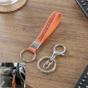 Silicone Wrist Strap Keychain with Metal Key Ring Hook (2 Pc)