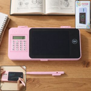 LCD Writing Tablet Pencil Case with Calculator 1 Pc