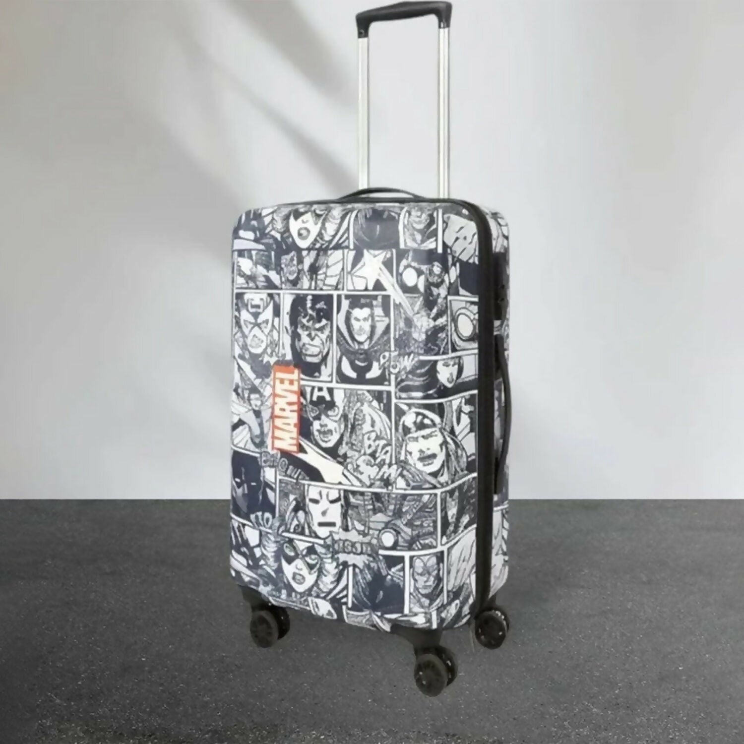 Novex Marvel Avenger Squre Kids Polycarbonate Trolley Bags for Travel Luggage with 4 Wheel (Black, 18 Inch) 2 Novex Marvel Avenger Squre Kids Polycarbonate Trolley Bags for Travel Luggage with 4 Wheel (Black, 18 Inch) - Image 2