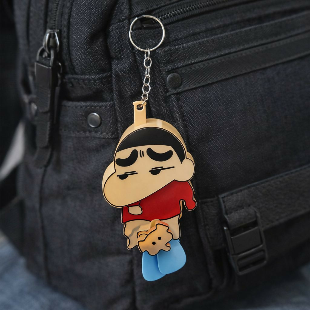 Cute Cartoon Boy Keychain for Bags, Keys & Kids Accessories 2 Cute Cartoon Boy Keychain for Bags, Keys & Kids Accessories - Image 2