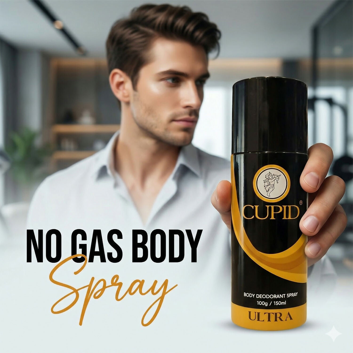 CUPID Body Deodorant Spray - RIZZ Ultra Fragrance for Men (150 ml) 2 CUPID Body Deodorant Spray - RIZZ Ultra Fragrance for Men (150 ml) - Image 2
