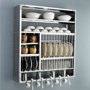 Wall Mount Kitchen Utensils Dish Rack DLX-4836
